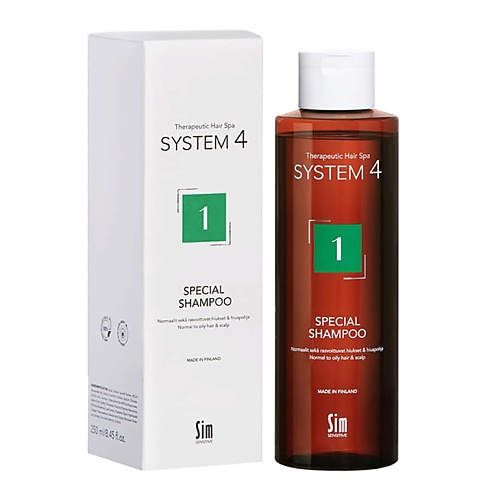 SYSTEM4 Шампунь терапевтический для нормальной и жирной кожи головы