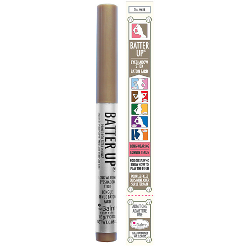 Тени THEBALM -стик устойчивые кремовые BatterUp