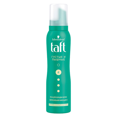 TAFT Пена для укладки Густые и Пышные, для тонких и ослабленных волос, сверхсильная фиксация
