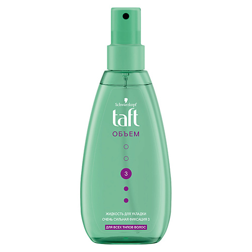 TAFT Жидкость для укладки волос Сила объема сверхсильной фиксации