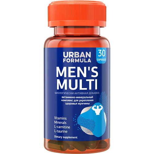 URBAN FORMULA Биологически активная добавка к пище Витаминно-минеральный комплекс от А до Zn для мужчин