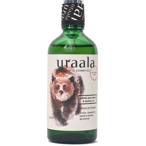 URAALA Спрей для лица и волос Гидратирующий 3 в 1 uraala спрей для лица и волос гидратирующий 3 в 1