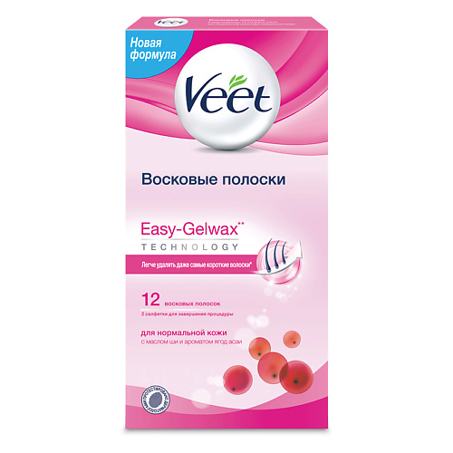 фото Veet восковые полоски для депиляции для нормальной кожи