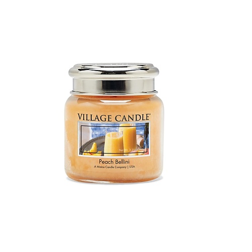 VILLAGE CANDLE Ароматическая свеча Peach Bellini, маленькая