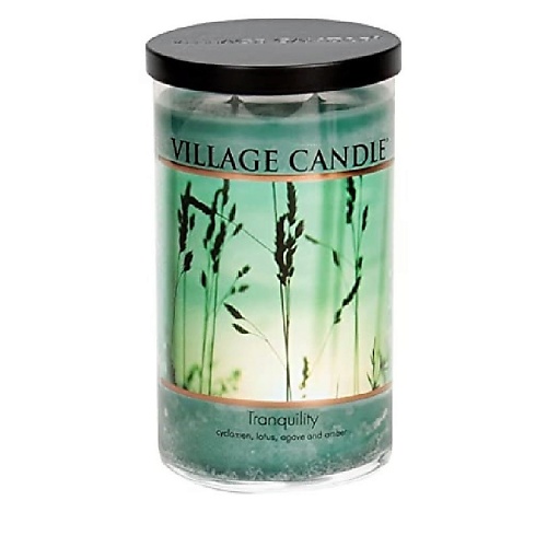 Ароматы для дома и аксессуары VILLAGE CANDLE Ароматическая свеча Tranquility, стакан, большая 