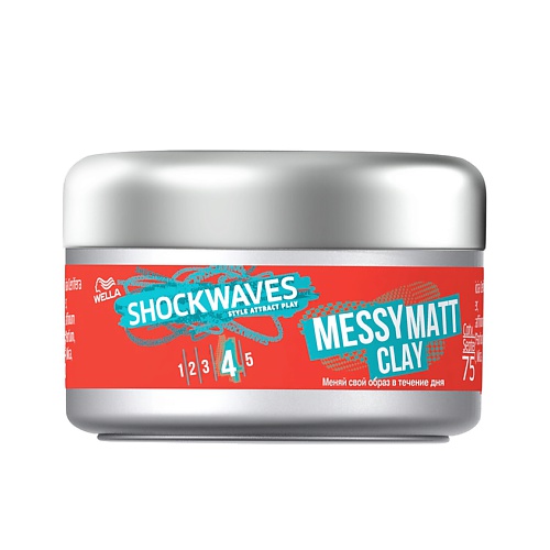 WELLA Моделирующая глина для волос Shockwaves