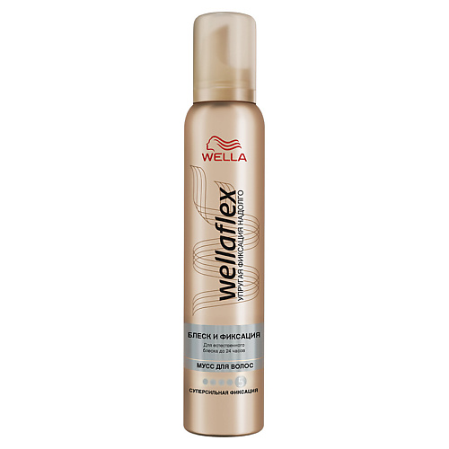 

WELLA Wellaflex Мусс для укладки волос "Блеск и фиксация" суперсильной фиксации, Wellaflex Мусс для укладки волос "Блеск и фиксация" суперсильной фиксации