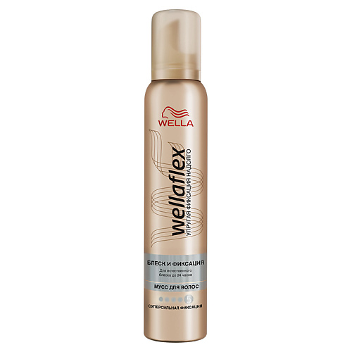 WELLA Wellaflex Мусс для укладки волос "Блеск и фиксация" суперсильной фиксации