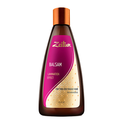 ZEITUN Бальзам для волос "Эффект ламинирования". Для тонких и хрупких волос
